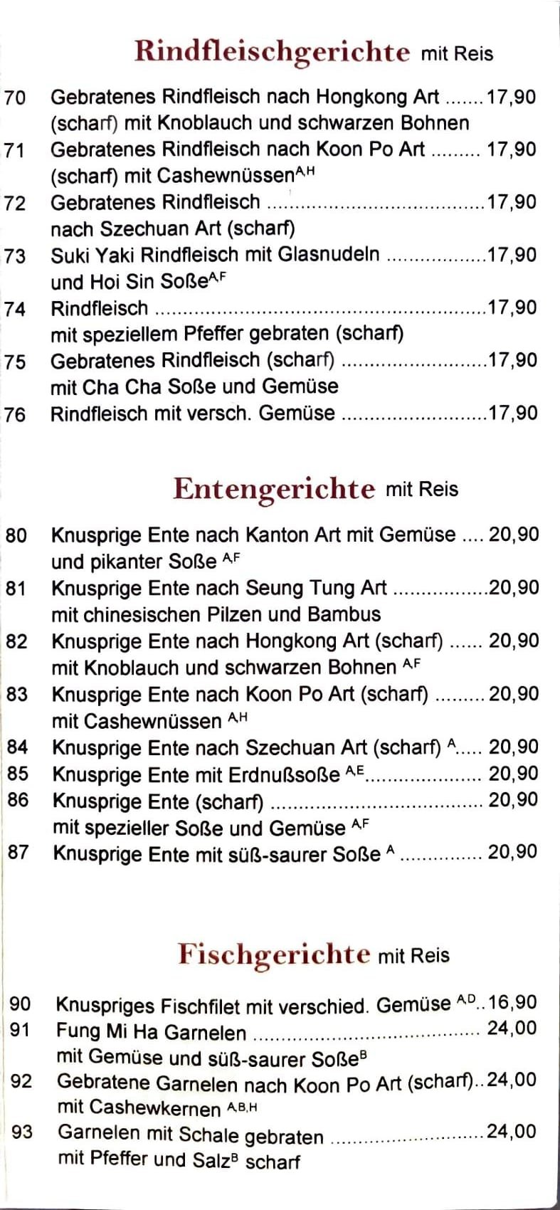 Speisekarte 3