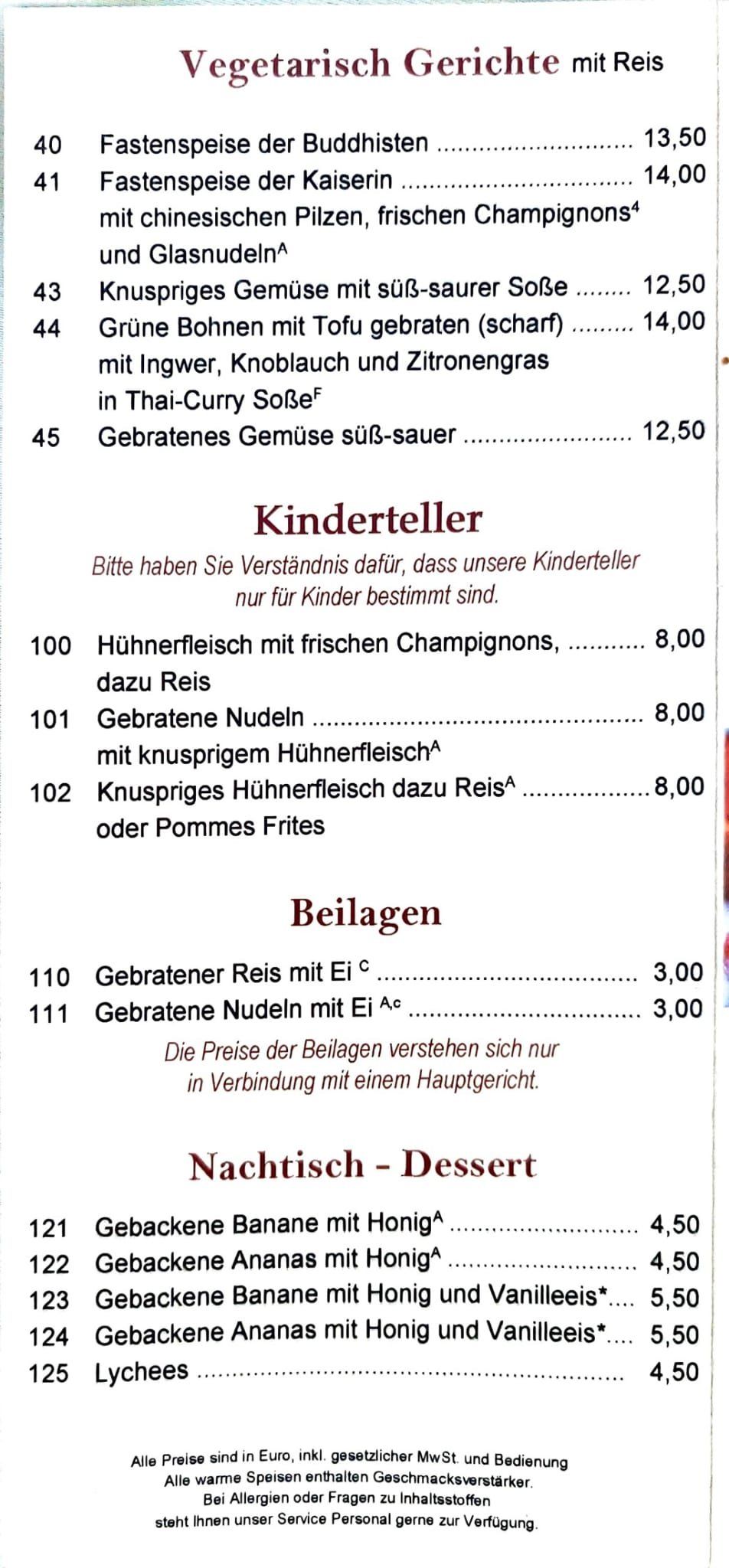 Speisekarte 4